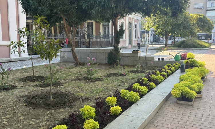 Облагородиха зелените площи на площад „Съединение“ за празника на Пловдив